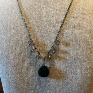 Black Onyx & Greige Swarovski Crystal